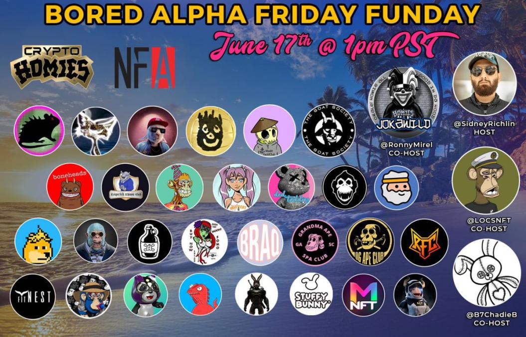 boredalphaclub's tweet photo. June 17th  @1pm pst 
https://t.co/nzuNH7AUV3 https://t.co/YpJBcDW86H