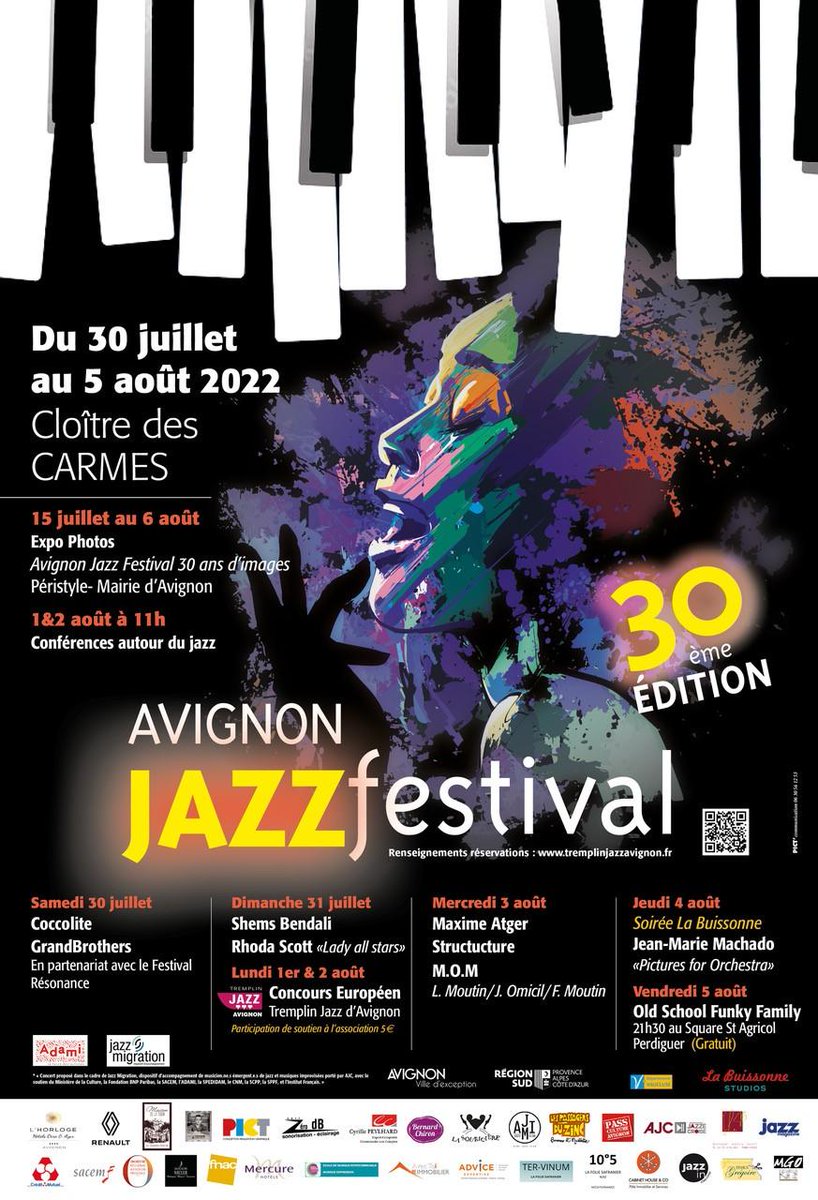 Blog_n_Jazz's tweet photo. [FESTIVAL] Du 30 juillet - 05 août 2022 - 30e édition du AVIGNON JAZZ FESTIVAL
Parmi les têtes d'affiche, on retrouvera le trio M.O.M des frères Moutin, Jowee Omicil et surtout l'immense Rhoda Scott

https://t.co/PMDvvrpqgK
#spectacle #Jazz  #culture  #festival  #musique https://t.co/ocwfaiWyKU