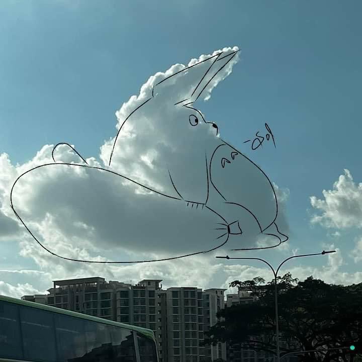 عندما يبدع المرء ويسبح في خياله 🎨☁️