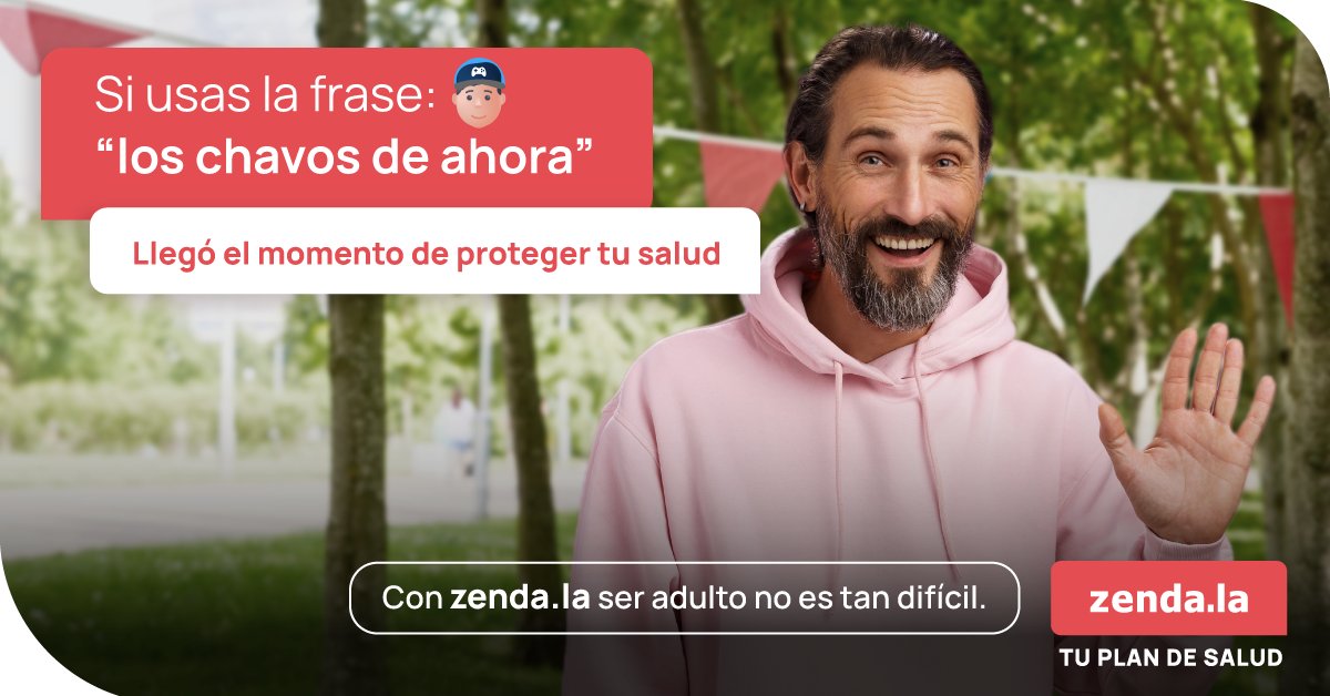 ¿Ya empezaste a usar frases consideradas de “chavorruco”? 👀
➡️ Llegó el momento de proteger tu salud
➡️ Contrata un Plan de Salud Zenda.la y obtén Dr. Zenda 🩺: nuestro servicio de consultas médicas 100% en línea 💻, sin necesidad de de salir de casa