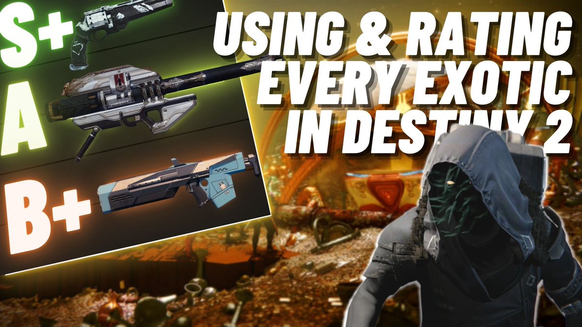 Lv1Squirtle's tweet image. TODAY, IM USING EVERY EXOTIC WEAPON, THEN RANKING THEM! LIVE!

BUT WAIT, THERE IS A TWIST👀👀👀 tune into stream for high stakes!

#Destiny2 

DONT MISS THIS: youtu.be/pjO7jIJa268