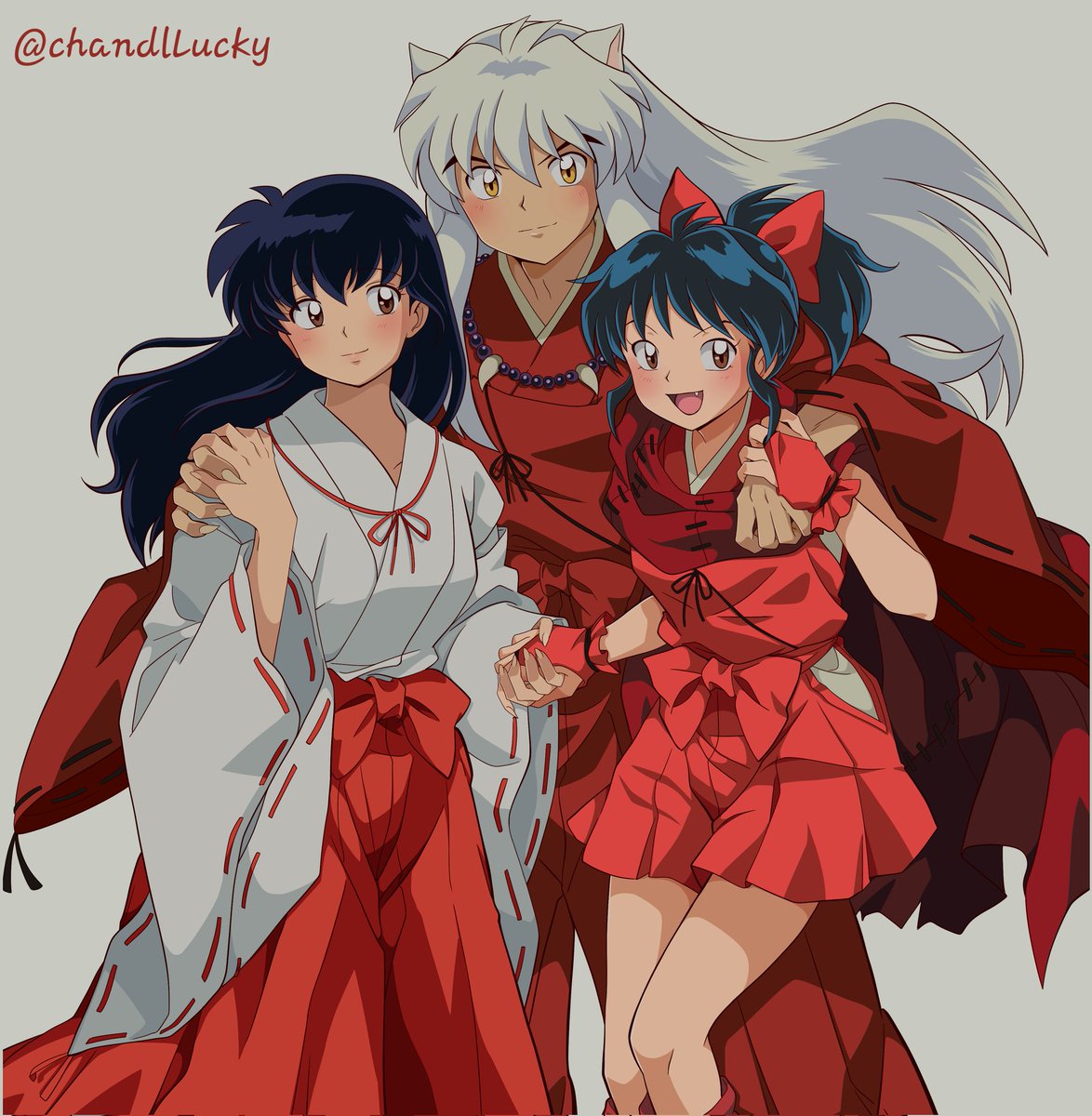 「Redraw portada inukag✨️❤️💚 #InuKagWeek
」|Lucky_chandlのイラスト