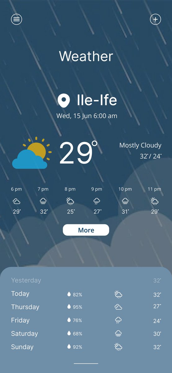 RJadesola's tweet photo. Check your weather condition and get prepared!
Sunny or cloudy?
Never be caught unfresh β
Day 10 Challenge - Weather App
#DesignWithElijahsmith
#My30daysOfUIChallenge
#uiux #uidesign #figma https://t.co/5lZwn3fu1L