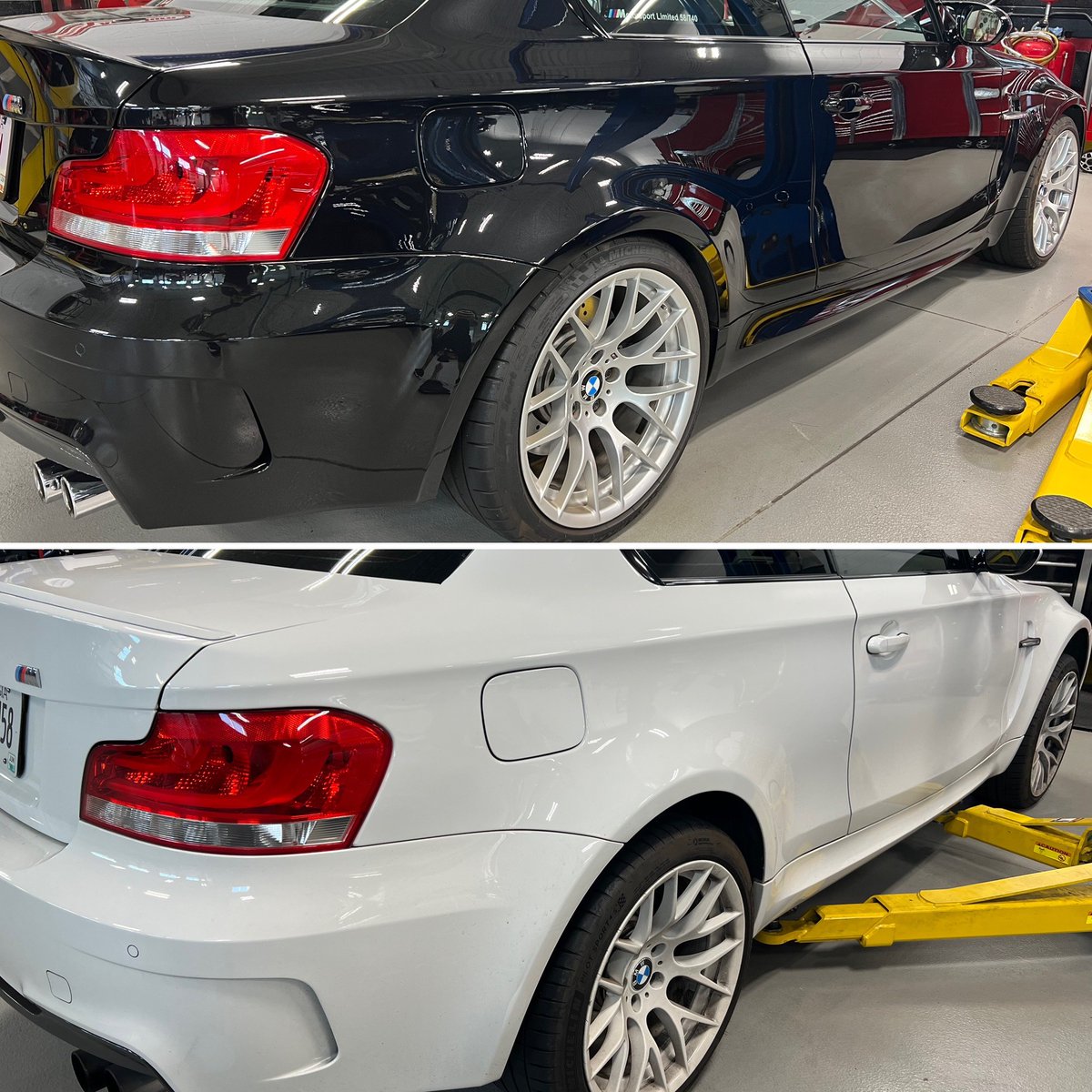E24guy's tweet photo. We had two rare visitors today 🤩 

Who wore it better? 

BMW 1M 

#Bmw #1M #twins #Alpharetta https://t.co/ZvRMVrLgps