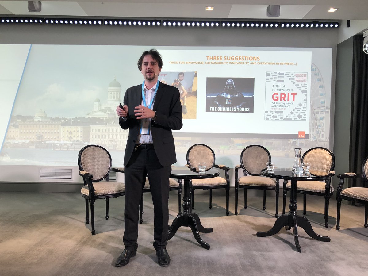 Inspiring keynote speach yesterday by <a href="/imperialelalala/">Marco Imperiale</a> about innovation, sustainability, legal design and much more!
#IFCLAHelsinki2022