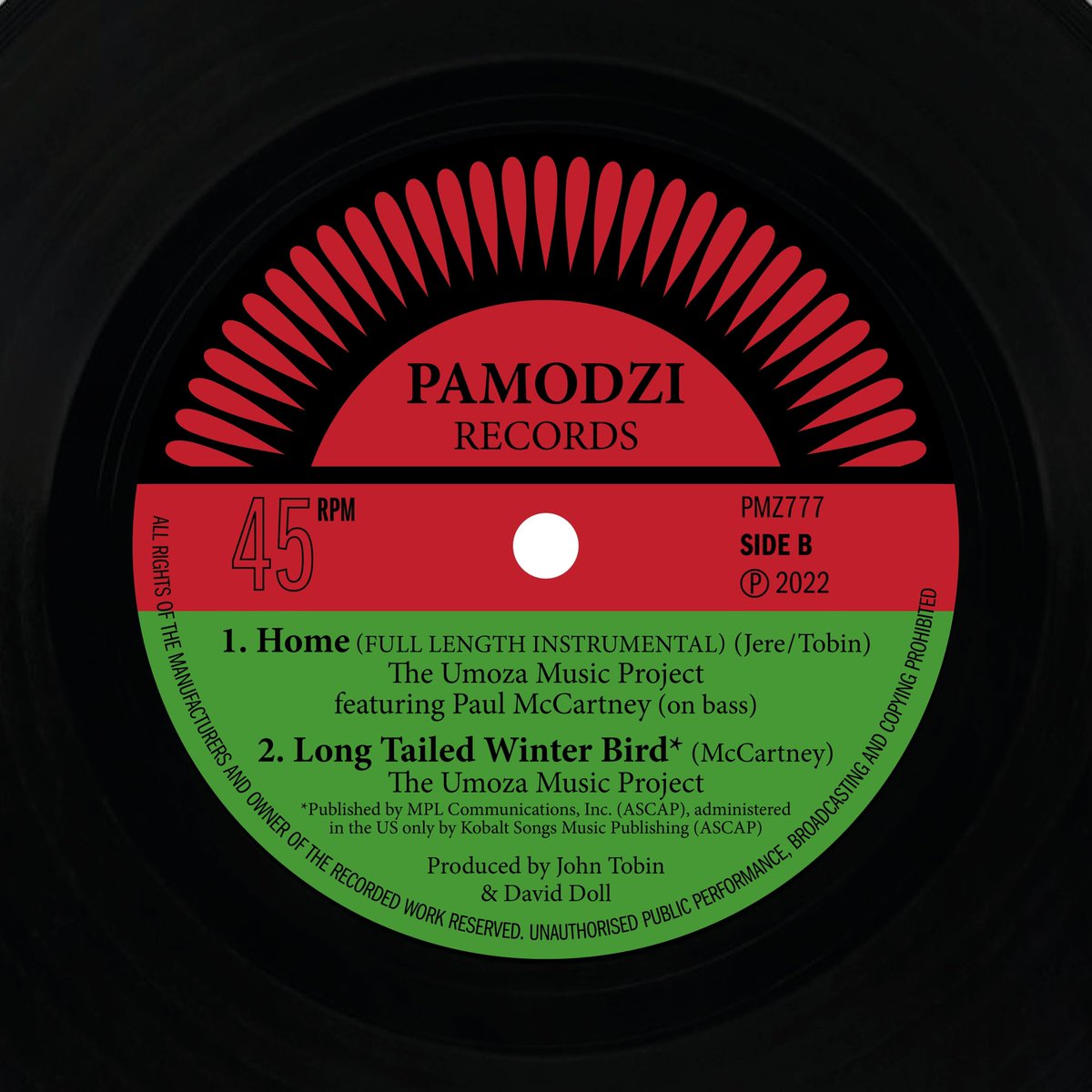Umoza_Music's tweet photo. You can now pre-order 2 limited run records featuring @PaulMcCartney playing bass with Malawian musicians - Only 2,500 7” and 10” are available… move fast! And there’s some very special downloads too… 😉

US: https://t.co/jC3zb2iTpU  
U.K./Europe: https://t.co/6PGYeohE4A https://t.co/5BoOlW4Bje