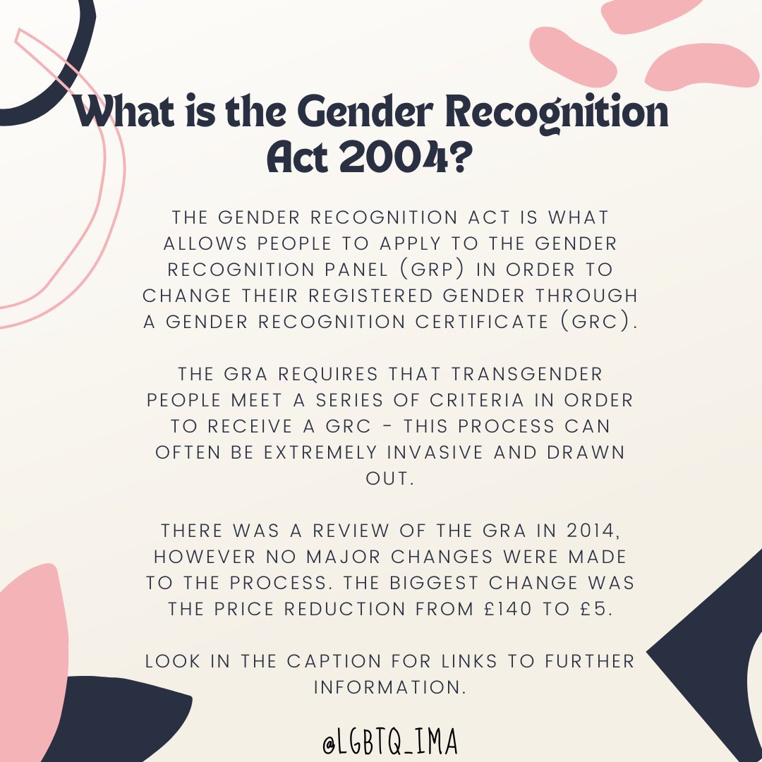 LGBTQ_IMA's tweet photo. Do you know what the Gender Recognition Act is?

If you want to learn more about the GRA and how it can impact on people take a lot at these resources:

https://t.co/xaQSnEOF2a

https://t.co/AAJzkKoU7n

 #PrideMonth #LIMAPrideCampaign #LGBTQHealth #MedEd #MedTwitter https://t.co/3jzFct7Wxn