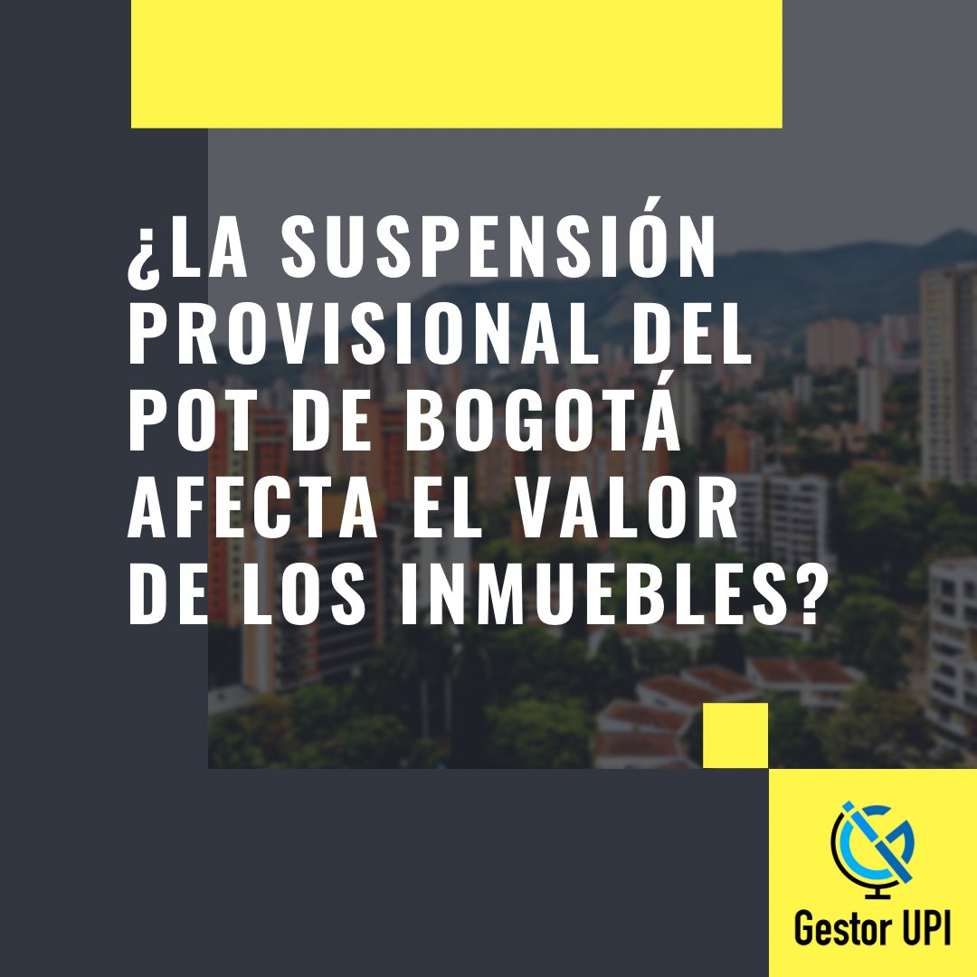 GestorUPI's tweet photo. El POT de Bogota influye en el valor comercial de los inmuebles de la ciudad.

#GestorUPI #gestorinmobiliario #gestioninmobiliaria #proyectourbanistico #proyectoinmobiliario #pot #suspensionpot #catastro #potbogota #licenciadeconstruccion #curaduria #normaurbanistica https://t.co/KBJVt6nKAh