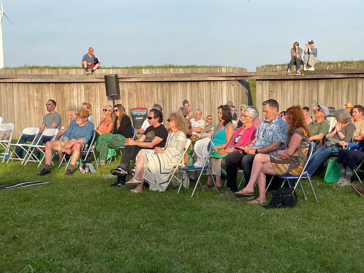 poeziefestival's tweet photo. De compositie “Observatory”, geschreven door Yanina Kyriakides voor Observatorium Robert Morris, werd zojuist ten gehore gebracht door @EnsembleBP. Deze bijzondere opdracht werd verleend door gedeputeerde @rijsberman van @FlevoNieuws! #sunsation40 https://t.co/50jJROtHuj