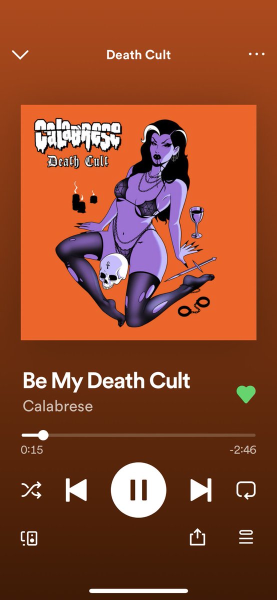 DevilRoseComic's tweet photo. “Awful moaning, from the dead! Vampire Roman Coven!” Death Cult, the brand new EP from @Calabrese666, is out, and it’s so fricken’ awesome! Definitely keeping this on repeat for the next months! Rock on, Calabrese!! \,,/>_<\,,/
— Andrei E. Strigoi https://t.co/miGn0gwwMl