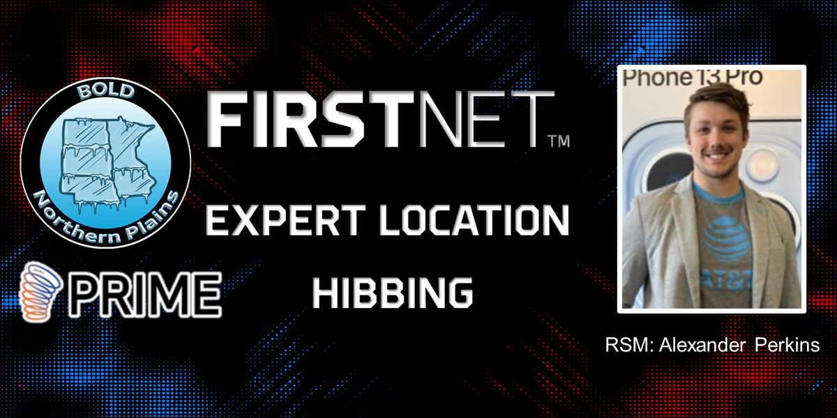 🚨FirstNet Expert Alert!!!🚨 

Congratulations to our newest FirstNet Expert location - Prime Hibbing! Way to go Alexander &amp; team! Thank you for always taking such great care of everyone that qualifies for #FirstNet! 🚓🚒🚑

#BOLDNorthernPlains #GoWest #PrimeTime
