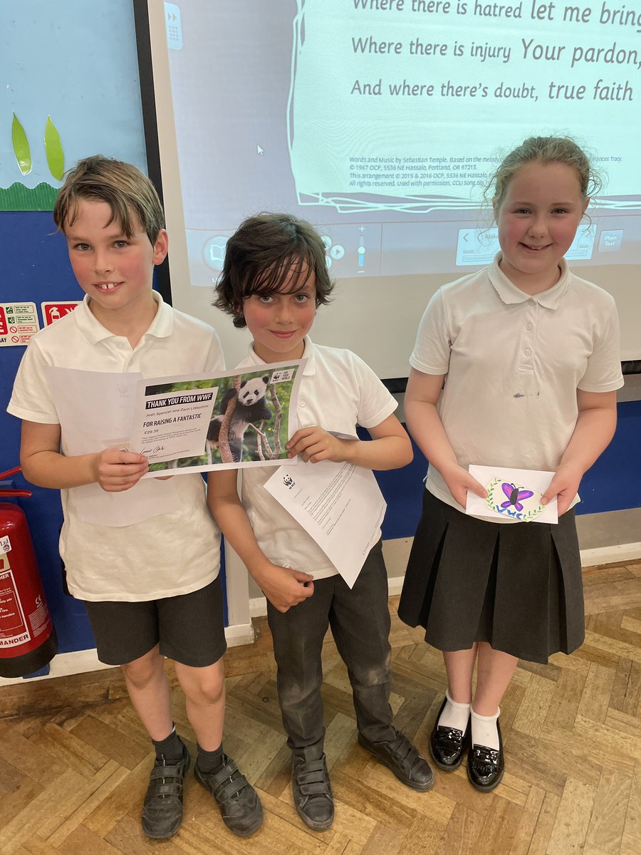 MrsMacDTeach's tweet photo. Thank you Steve @GGWildlifeExp for choosing the winner of our competition and donating a wildlife walk to the winner. Money raised for @WWF by Josh and Zach, Ellie’s butterfly design was beautiful @EcoSchools @StreatleySch #wildworldclub #streatleyeco https://t.co/kX8jWmmBmD