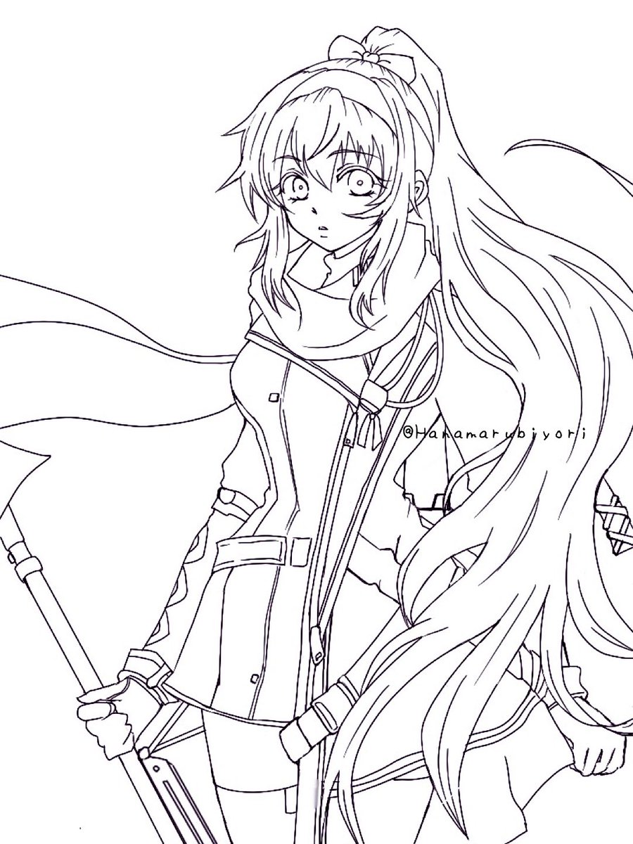 色塗り前のお絵描き。
いずれまた挑戦したいな。
 #ドルフロ 