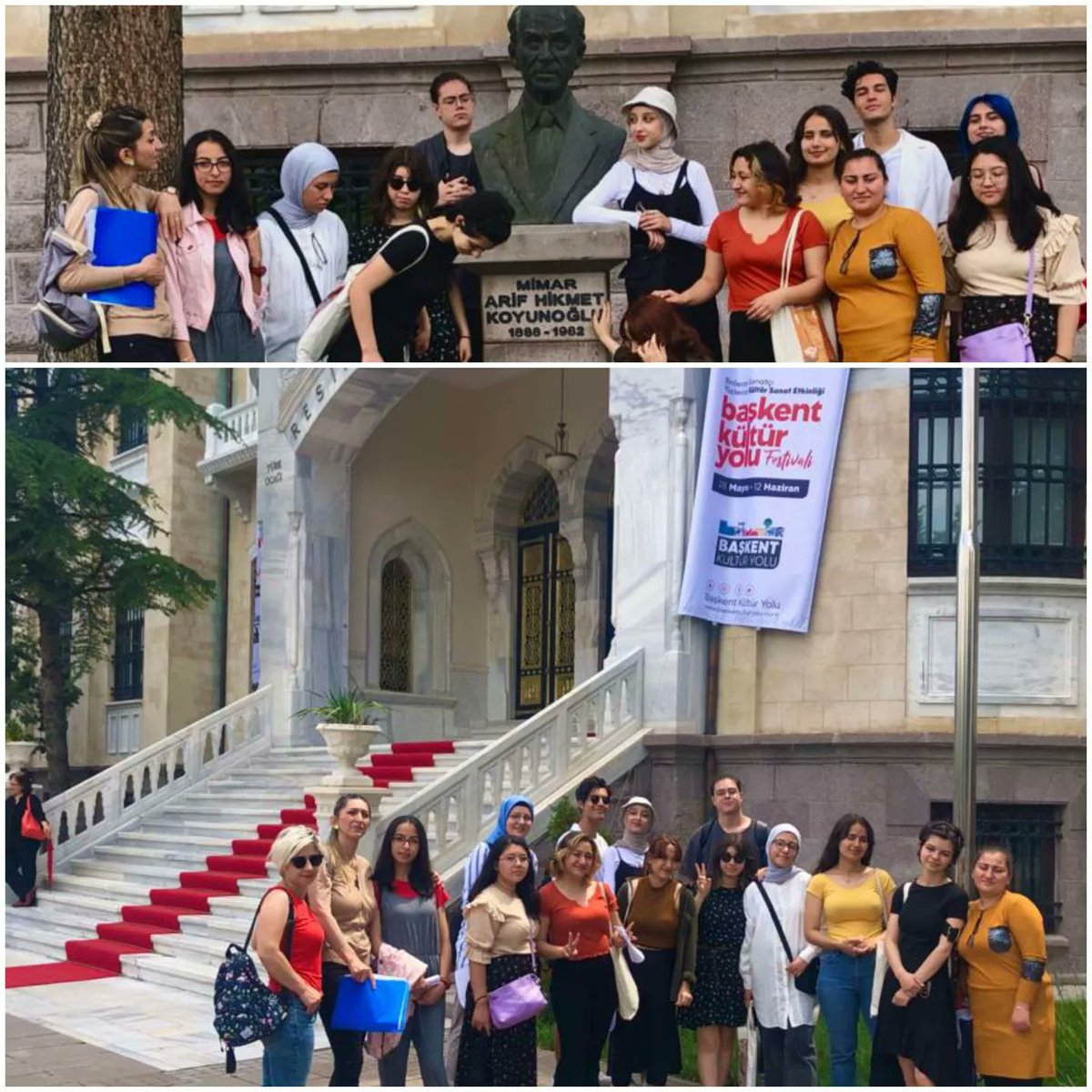 GslMamak's tweet photo. Kültür ve Turizm Bakanlığının, Ankara'nın tarihi ve kültürel değerlerine uluslararası düzeyde dikkatini çekmek amacıyla, ilk kez düzenleyip, hayata geçirdiği Başkent Kültür Yolu Festivali’ne Okul Müdürümüz Enver Yıldız'ın detekleriyle katıldık. https://t.co/ytIarRgRgn