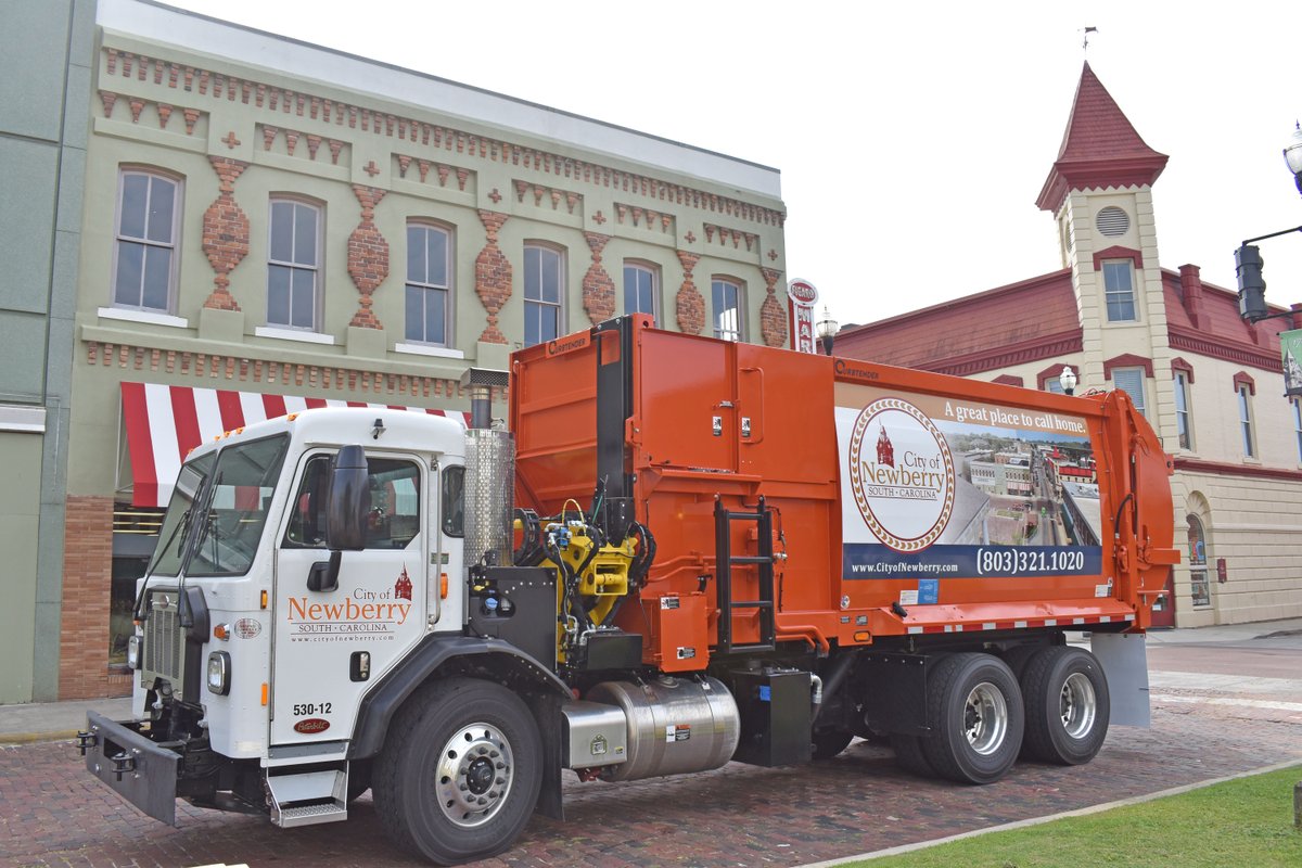 CityofNewberry's tweet image. The newest member to the city&apos;s Public Works fleet! The City of Newberry strives to continue to provide excellent customer service to our residents and one of the ways we can do that is through garbage collection. #LoveMyCity #SmallTownService