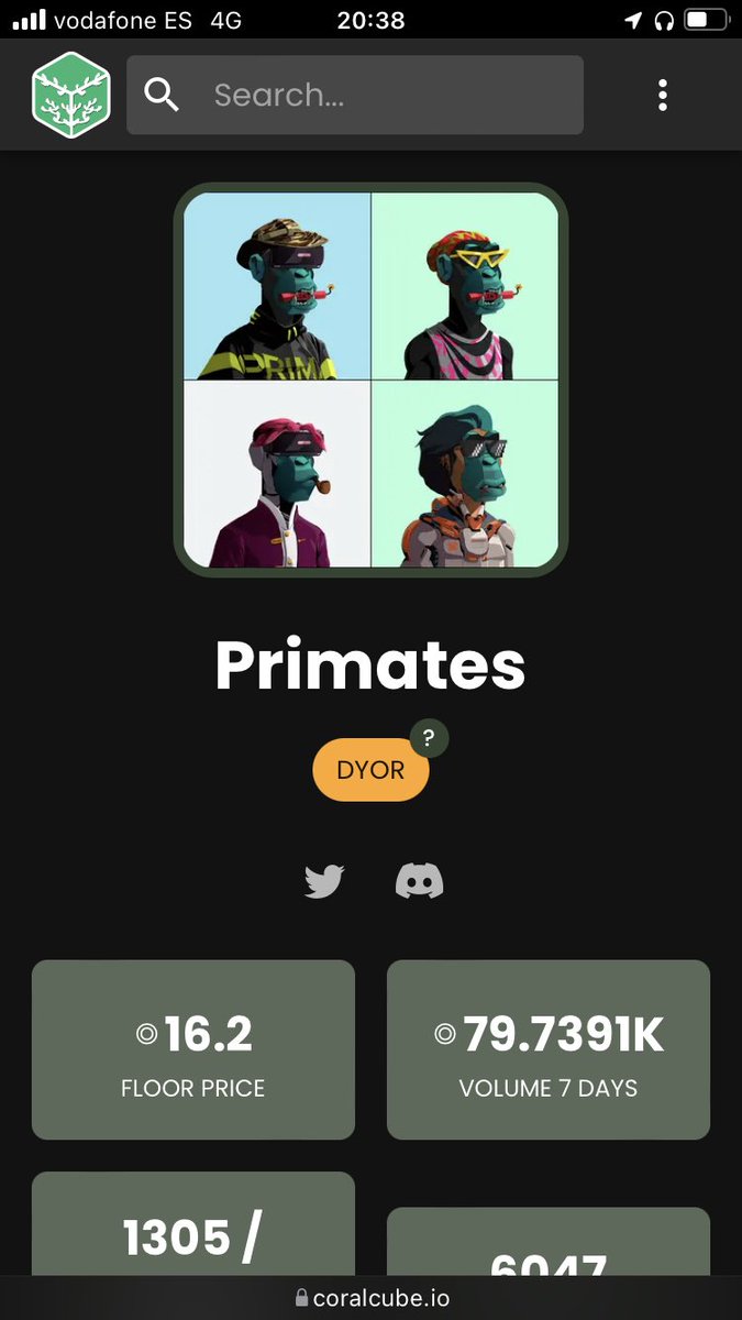 DocPsychLegend's tweet photo. Congrats @Primatesnft  despite the hate the community always wins!
Community = Bluechip 
Look at his price action first dump and then pump ! We need that , when a project appears near to the ceiling that project won’t have a strong community, just will have sad holders 🥺🥺🥺🥺🥺 https://t.co/7E6MY7PBco