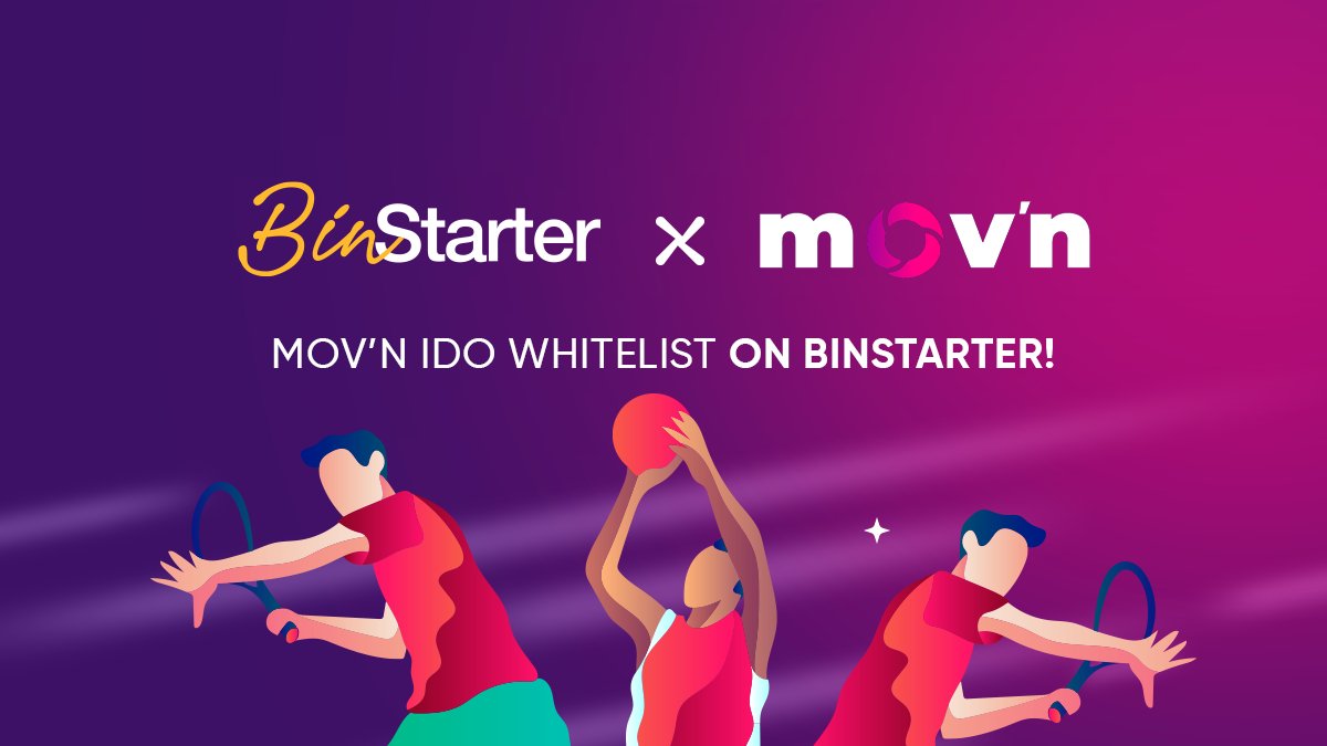BinStarterio's tweet photo. 🥳 Whitelist &amp; Gleam for @Movn_World IDO is Open!

🗓Join Whitelist Ends: June 17 -July 9, UTC 16:00
🗓Gleam Whitelist Ends: June 17 -July 10, UTC 12:00

Whitelist Dets( $BSR Staking Required ): https://t.co/9pElueV1bn
Gleam Competition (No $BSR Required): https://t.co/9IYKK0q2ro https://t.co/9HOnO9fIvi