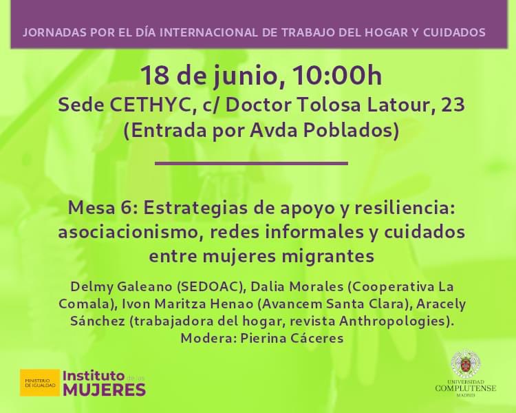 GismatUCM's tweet photo. Mañana continuamos con las #jornadasmujermigrantetrabajohogar esta vez podrás seguirlo a través del siguiente FacebookLive https://t.co/o45YySHfyJ . Se celebrarán las 2 últimas mesas de nuestras jornadas 👇 https://t.co/uuAKABNHHV
