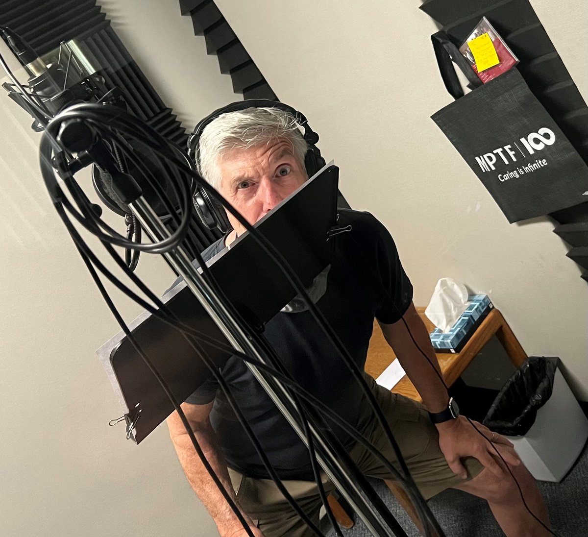 MPTF's tweet photo. Always great to see our incredible friend @Tom_Bergeron who just came by to record announcements for tomorrow's #MPTF100 celebration with the #MPTFStudios crew. Thank you, Tom! Find out more about the event at https://t.co/haeqbkRmo0 📸: @jenclymer https://t.co/jyPbGgizwC
