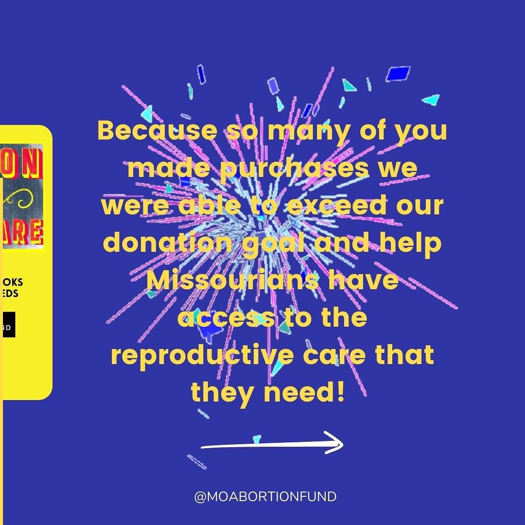 LeftBankBooks's tweet photo. We did it! #reproductiverights #moabortionfunds #leftbankbooks @MOAbortionFund https://t.co/KJS8cnyr5p