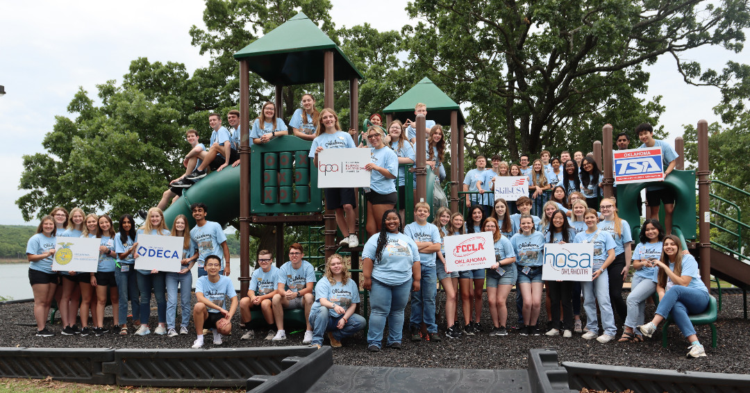 The future is bright! State officers in #OKCareerTech's seven student organizations recently attended CareerTech University to develop their leadership skills, grow team relationships, and learn more about the organization.