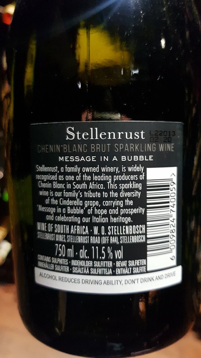 capewinereview's tweet photo. Stellenrust Spumante Magnifico Stellenbosch Chenin Blanc Brut
Sparkling Wine
#SouthAfrica #Wine #MiguelChan #sandtonsun #sandeck #drinkchenin #southernsun #hotel #sandtoncentral #stellenbosch #cheninblanc #stellenrust #sparklingwine #celebration #sandton #Gauteng #Johannesburg https://t.co/Rvbmpxau1v