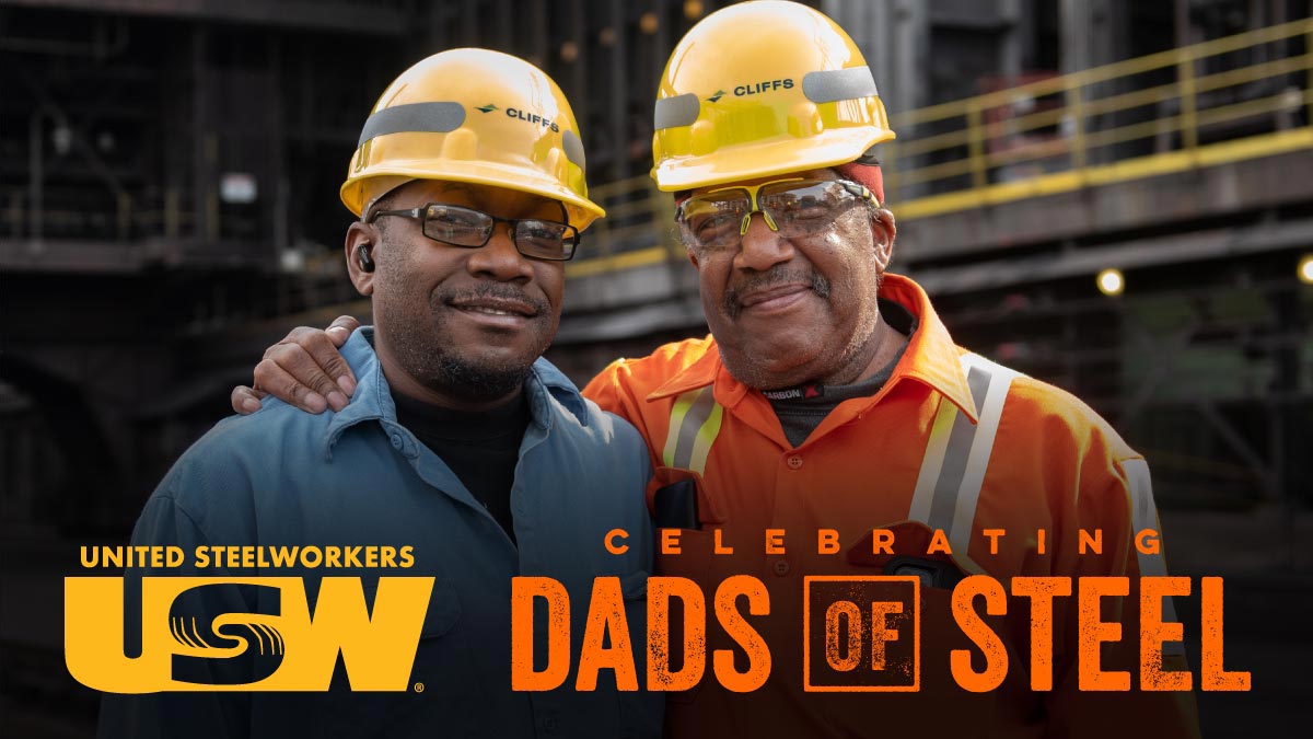 steelworkers's tweet photo. Happy Father's Day to all our Dads of Steel! #FathersDay2022 #1u #USWFamily https://t.co/gu47o71lzB