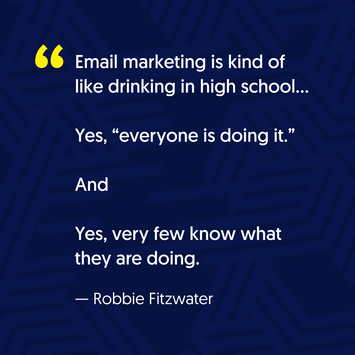 TapptivCreative's tweet photo. This made us laugh. @RobbieFitz with the wise words. 😂 

#EmailMarketing #EmailGeeks #MarketingTwitter #DTCTwitter https://t.co/BPh81hG12a