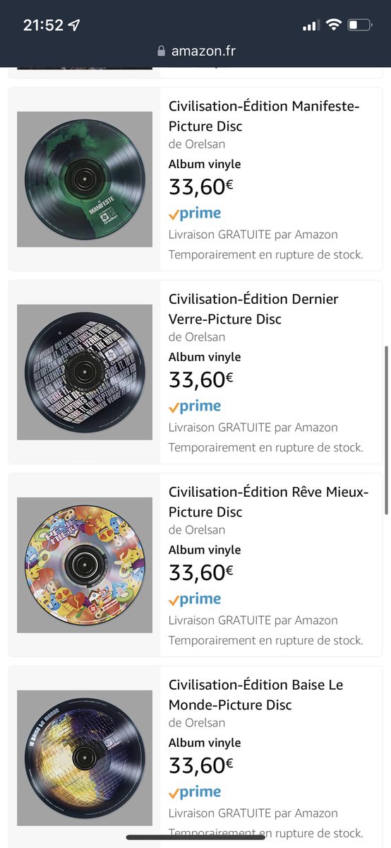 Juuzou_P's tweet photo. @vinyleagain On en parle des prix sur amazon? https://t.co/B8URk7rAFs