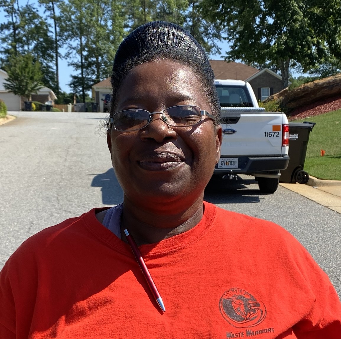 Shout Out to Waste &amp; Recycling Workers Week Superhero Shirley Dixon, a Route Supervisor in Columbus Consolidated Government's SW Collection Division. With more than 25 years experience, Shirley brings a hands-on approach, knowledge and skill that motivates her subordinates to ac
