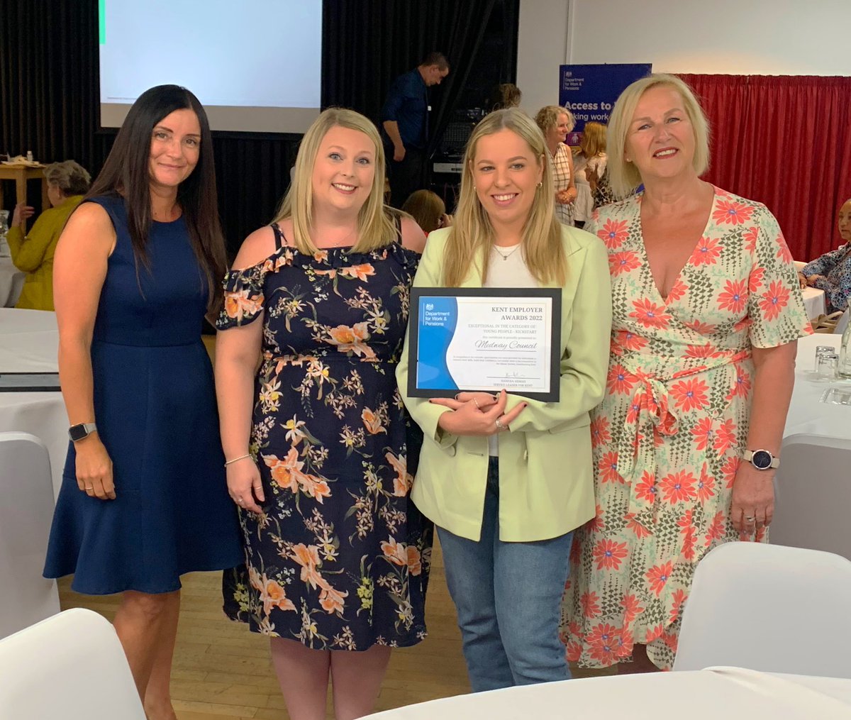 Was a great honour to receive the DWP award for exceptional performance in our Kickstart placements. <a href="/medway_council/">Medway Council</a> #MakeItMedway #KickstartWorks #JoinOurTeam