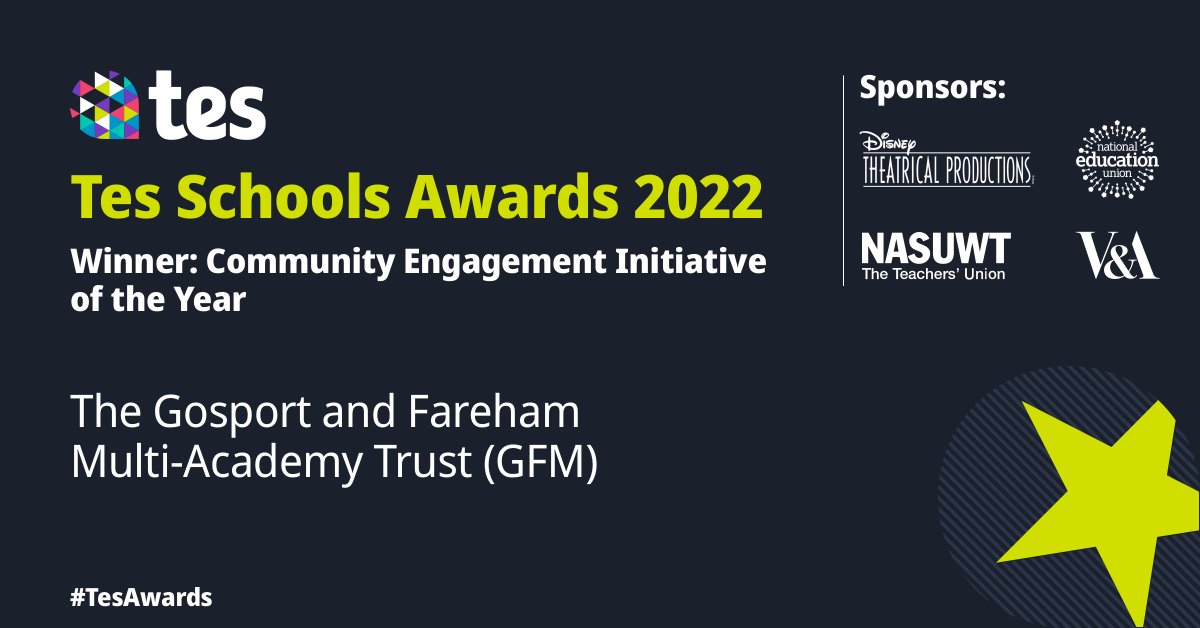 TesGlobalX's tweet photo. Congratulations to @GF__MAT for winning the Community Engagement Initiative of the Year award! 

 This is a huge achievement – well done 🥳 #TESSA #TesAwards https://t.co/Mnot35Cd77
