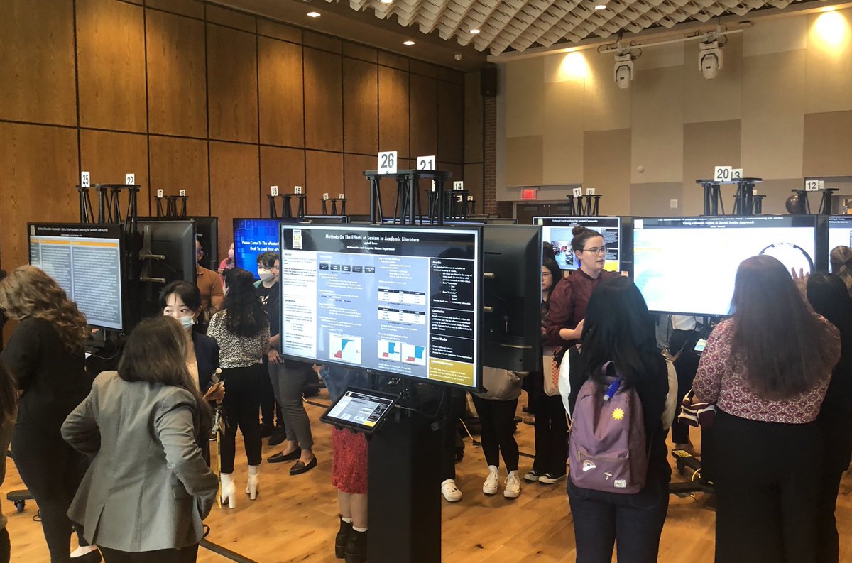 AdelphiU's tweet photo. It was so nice to see our students' projects on Research Day! #SpringHighlights https://t.co/n6IFCnAEVF
