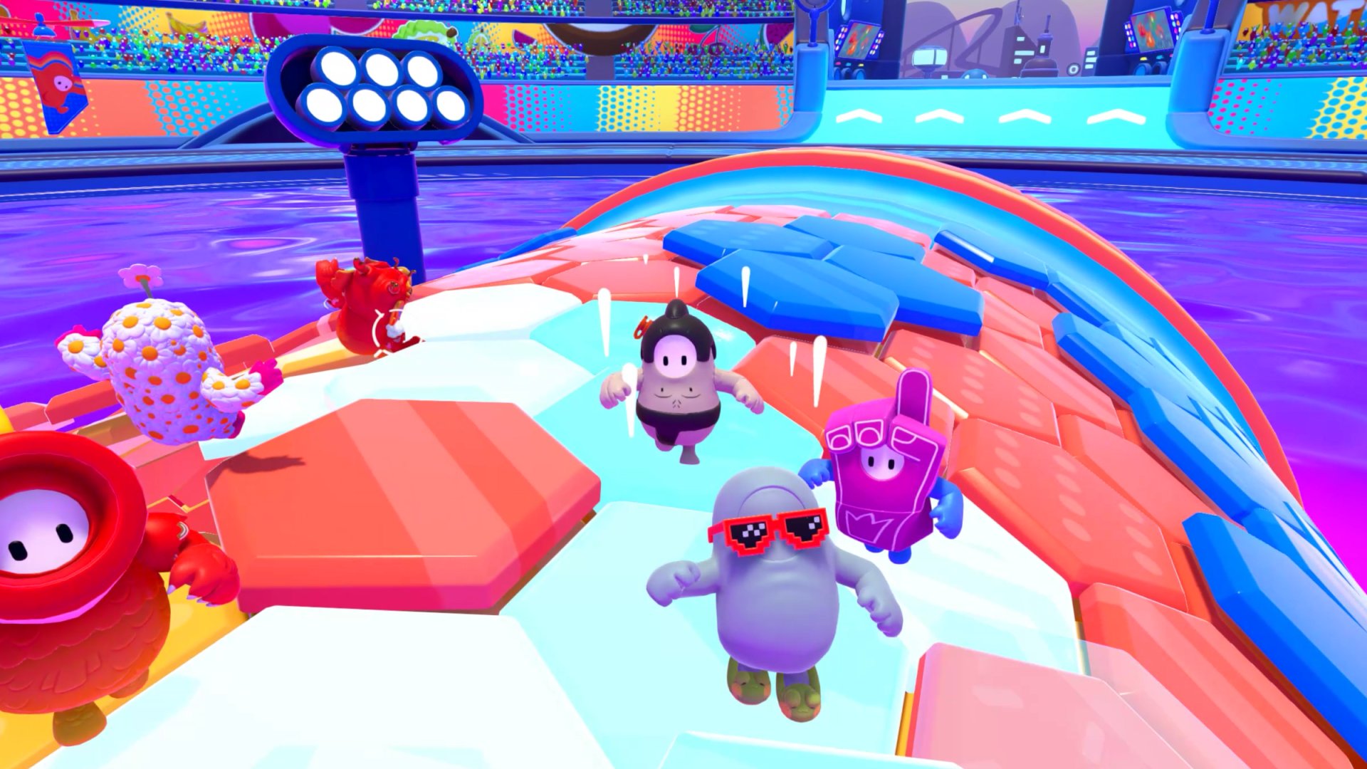 Fall guys ultimate knockout. Фолгайс игра. Фолл гайс фон. Фалл гайз. Игра fall guys ultimate knockout.