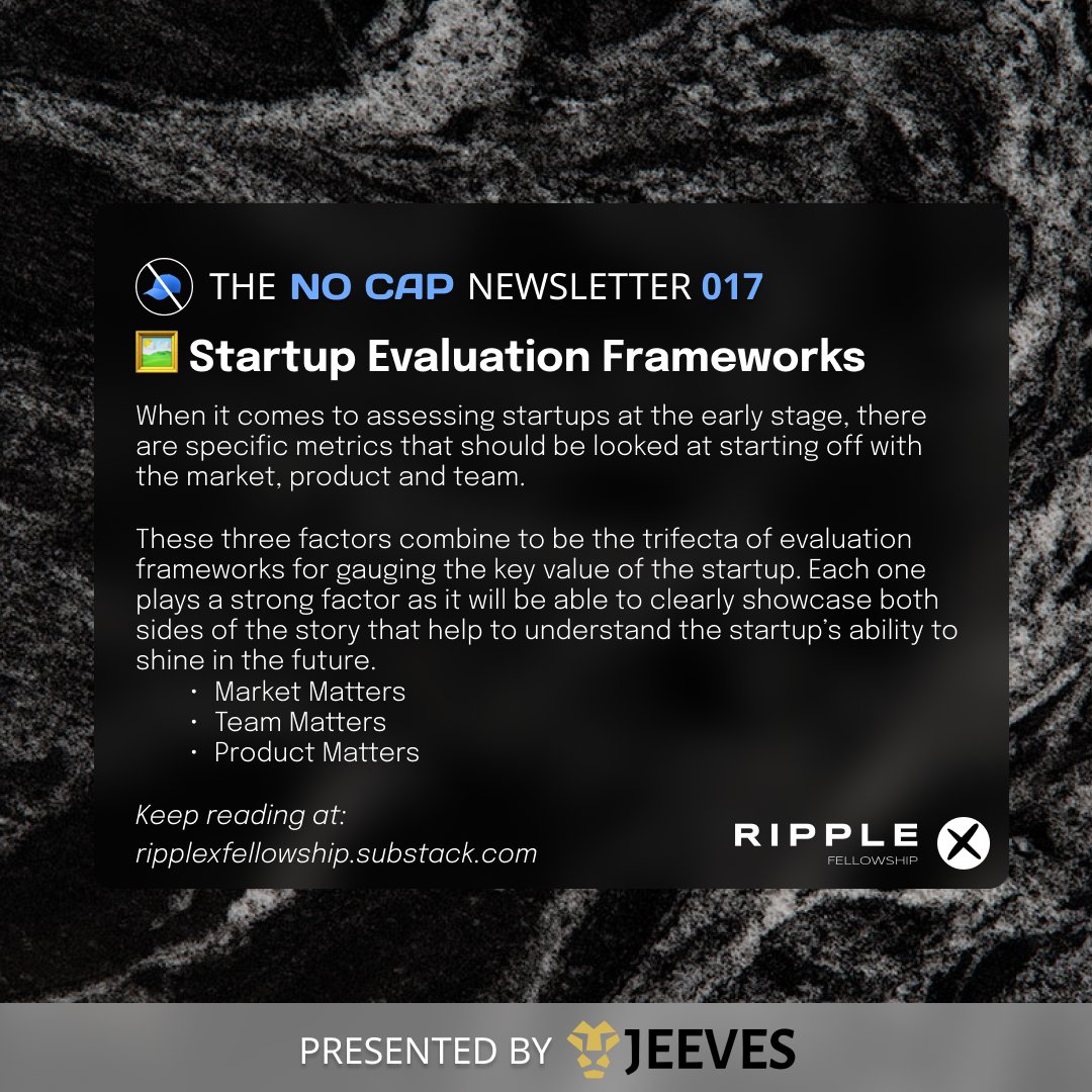 joinripplex's tweet image. 🚫🧢NO CAP NEWSLETTER 017 DROP🧢🚫
In this edition of the No Cap Newsletter, we highlight our views on #DataVersioning, cover the startup evaluation frameworks, and feature @calixo888 (Cohort #9), Head of Labs at @thinkfiveable. 
📖 READ HERE: ripplexfellowship.substack.com/p/the-no-cap-n…