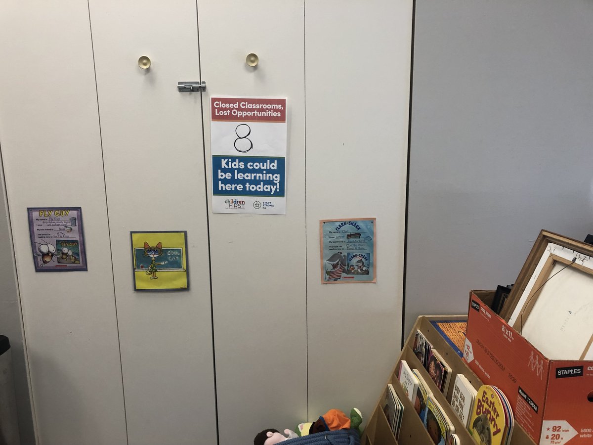 childrenfirstpa's tweet photo. Another day, another picture of an empty classroom. As we commemorate #Juneteenth, let's remember that many Black children are being denied high-quality child care because the legislature doesn't have a plan to solve the child care crisis. #RaiseChildCare #EmptyClassrooms #30in30 https://t.co/Jf2UU7kkmE