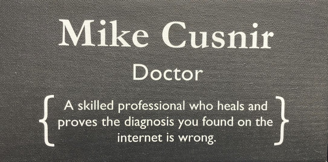 Great gift from my residents.  And factual!!!!
