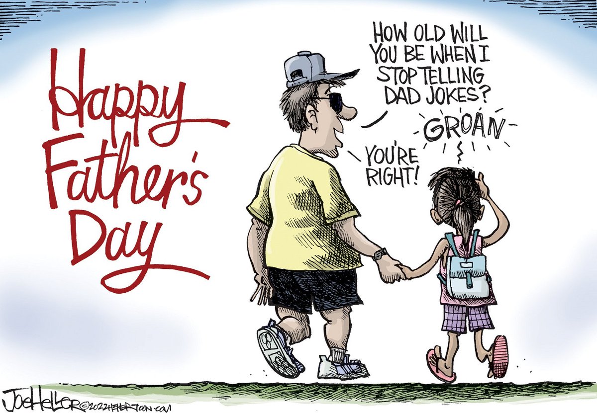 CatholicNewsSvc's tweet photo. Happy Father's Day to all the dads, the wish-they-were-days, the foster dads and the father figures! (CNS/Joe Heller) https://t.co/qljiQ3Spz2