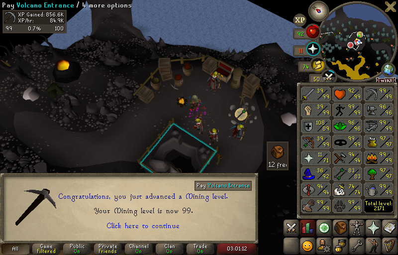UIM_Neil's tweet photo. 99 mining shoutout to the miners! @Zunkrah_OSRS @DreekzRS @xZmDa https://t.co/Bo0UUlzfNo