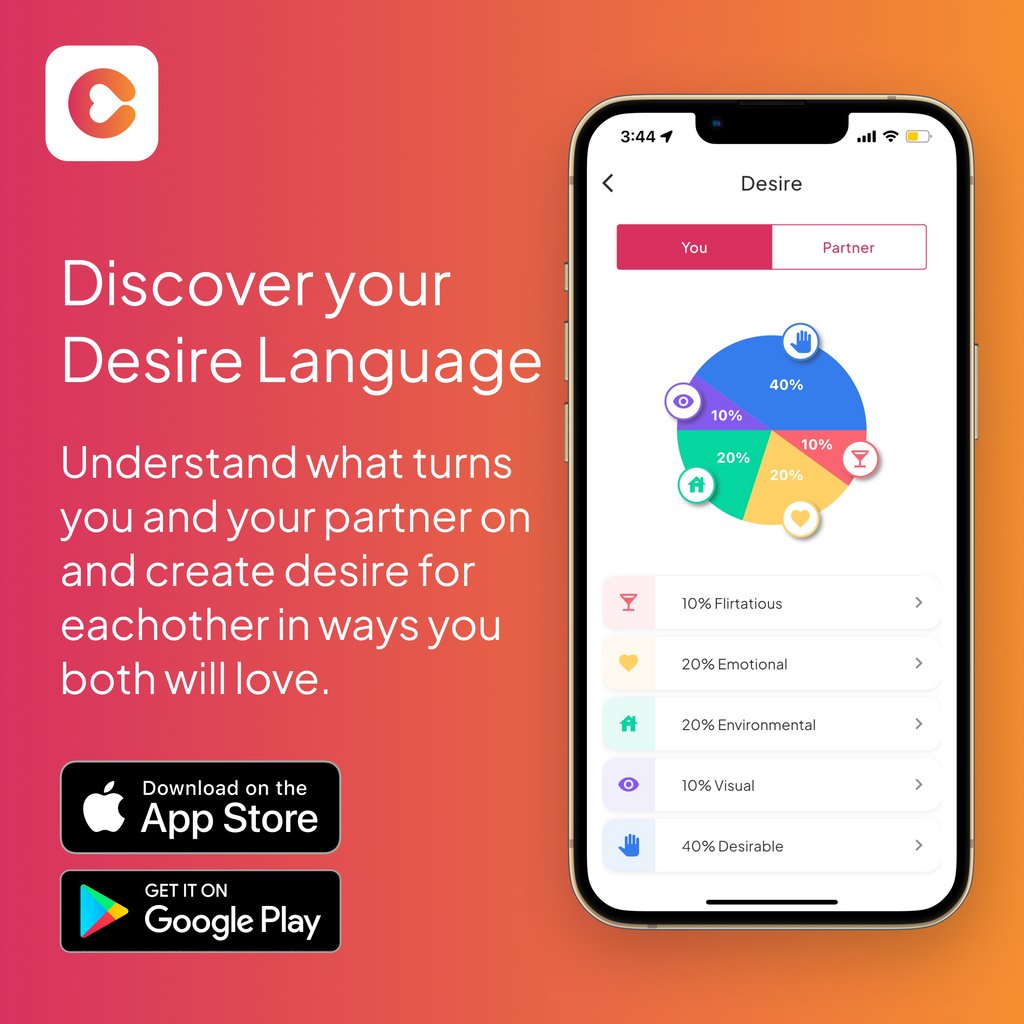 couplyapp's tweet photo. Get some valuable insights on what you and your partner's Desire Languages are with our Desire Quiz in-appπA sure way to get things sizzling in the bedroom!π
β’
#desire #appforcouples #couply https://t.co/9vp6Fss1gH