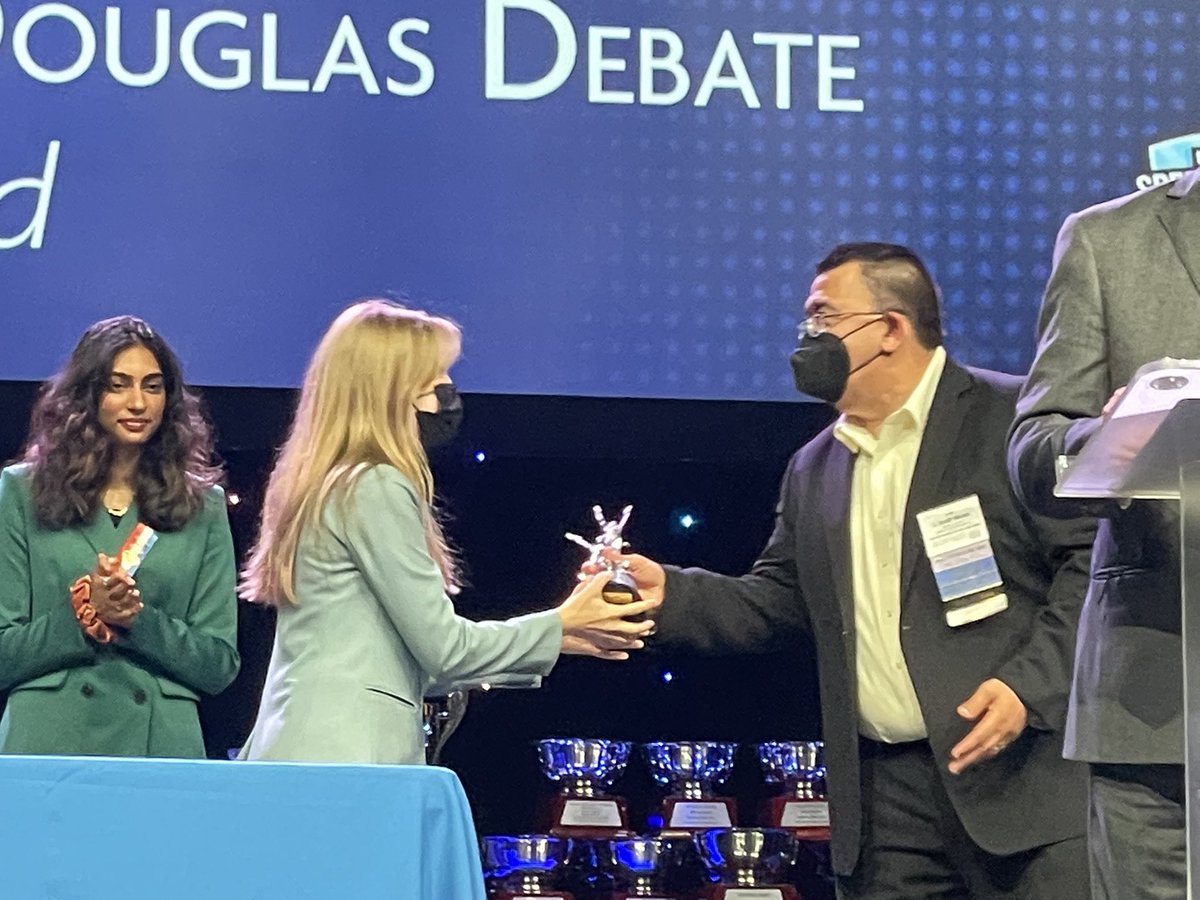 cfhs_SD's tweet image. Congrats to Ali Holtz on 11th in Lincoln Douglas Debate at Nationals.