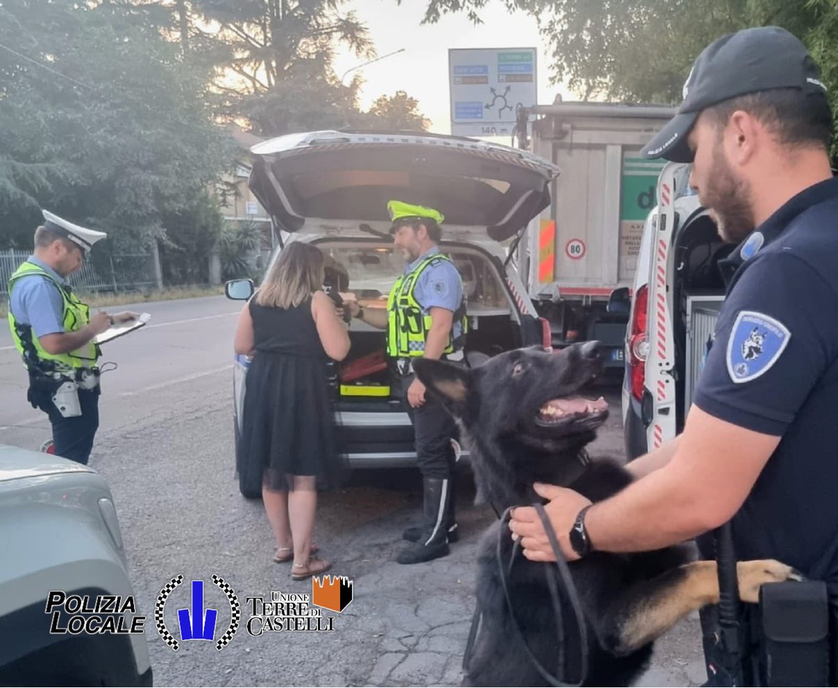 PLTerreCastelli's tweet photo. #PLfacciamo pattuglie nell’ambito delle iniziative per la #prevenzione e #contrasto della guida sotto effetto di alcool o droghe in coordinamento con #PLModena #PLComuniareanord #PLCastelfranco
#seguidononbevo
#sicurezzastradale #k9 https://t.co/MiKMcoJ4xM