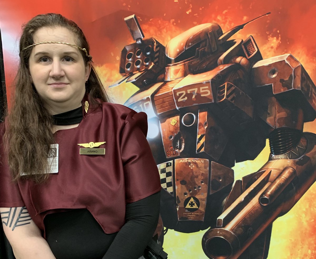 High Lady Kamae Arano will be back at <a href="/Gen_Con/">Gen Con</a> this year. Finishing up 2.0 on both. <a href="/CGL_BattleTech/">BattleTech</a> <a href="/catalystgamelab/">CatalystGameLab</a> <a href="/JPArbiter/">JPArbiter</a> <a href="/ArtofBattletech/">Art of Battletech & Mechwarrior</a> #Cosplay