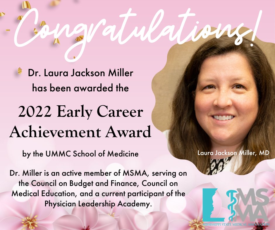 MSMA1's tweet photo. Congratulations Dr. Laura Jackson Miller! https://t.co/CRIRWa9D98