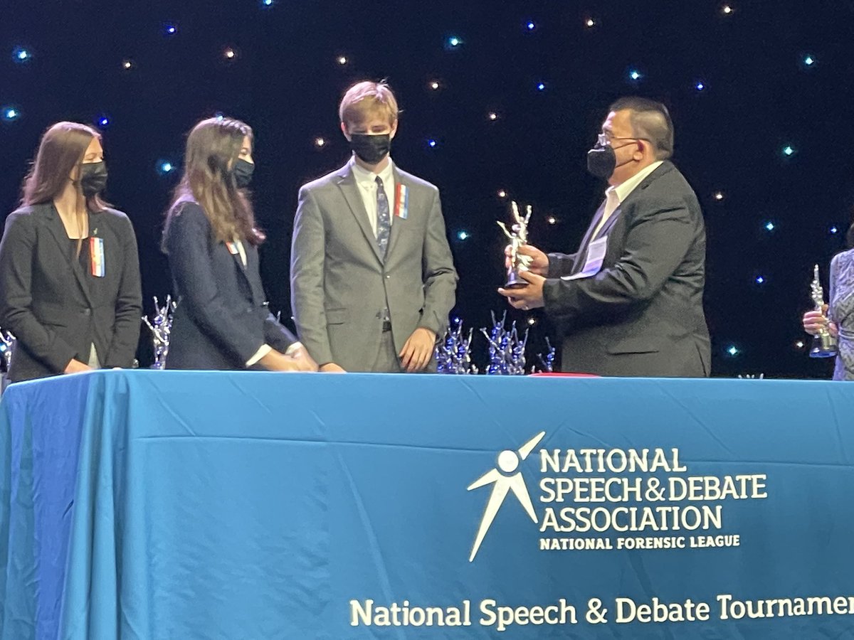 cfhs_SD's tweet image. And one more! Congrats to Sophia Avery on 6th place in speaker awards in Lincoln Douglas Debate at Nationals.