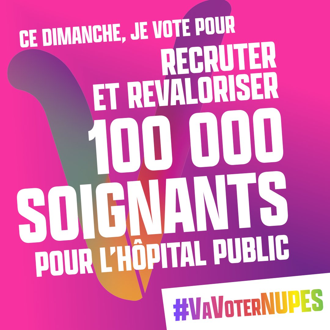 JLMelenchon's tweet photo. ✌️🔴 Ce dimanche 19 juin, on vote pour envoyer une majorité de députés de la #NUPES à l’Assemblée nationale et former un gouvernement de l'#UnionPopulaire !

#VaVoterNUPES https://t.co/SfY5NKOy0B