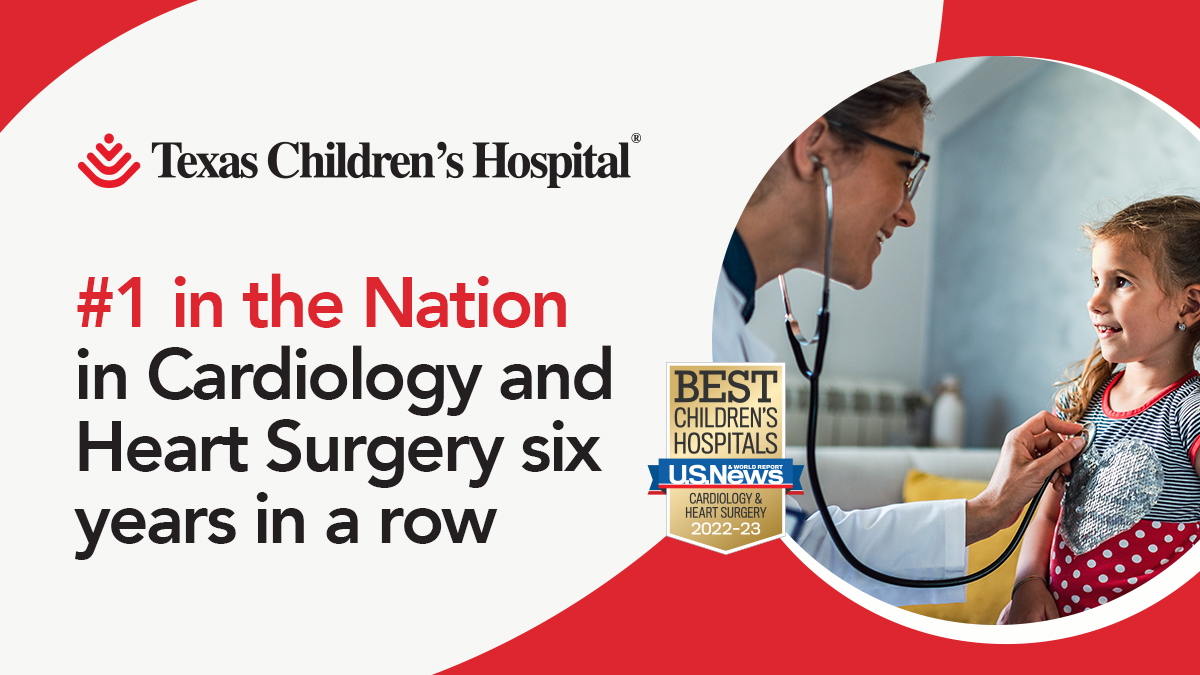 TCH Heart Center (@tchheartcenter) on Twitter photo Greatness starts with great teams. We’re honored to be named the best Cardiology and Heart Surgery program in the country for the sixth year in a row by <a href="/usnews/">U.S. News & World Report</a>, maintaining our position as the global leader in pediatric heart care. #WeAreUnstoppable ms.spr.ly/6015bcHlF Greatness starts with great teams. We’re honored to be named the best Cardiology and Heart Surgery program in the country for the sixth year in a row by <a href="/usnews/">U.S. News & World Report</a>, maintaining our position as the global leader in pediatric heart care. #WeAreUnstoppable ms.spr.ly/6015bcHlF