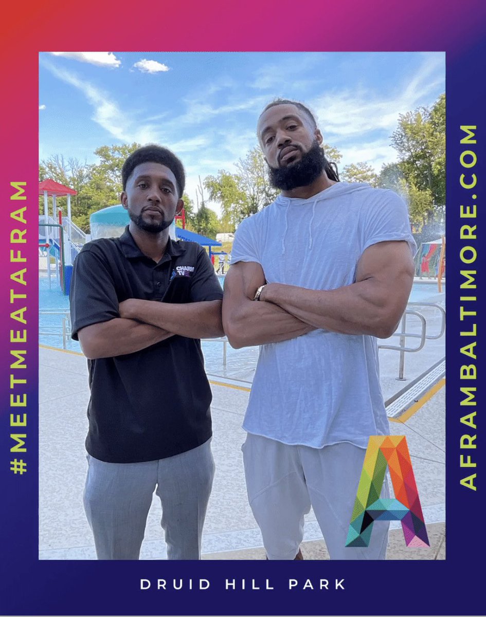 AaronMMaybin's tweet photo. Pull up on me this weekend at @Baltimore_AFRAM and get you some #aaronmaybinart or books for the crib, or I’ll put u in the same headlock I used on @MayorBMScott today. #meetmeatafram https://t.co/5BLa567A0x