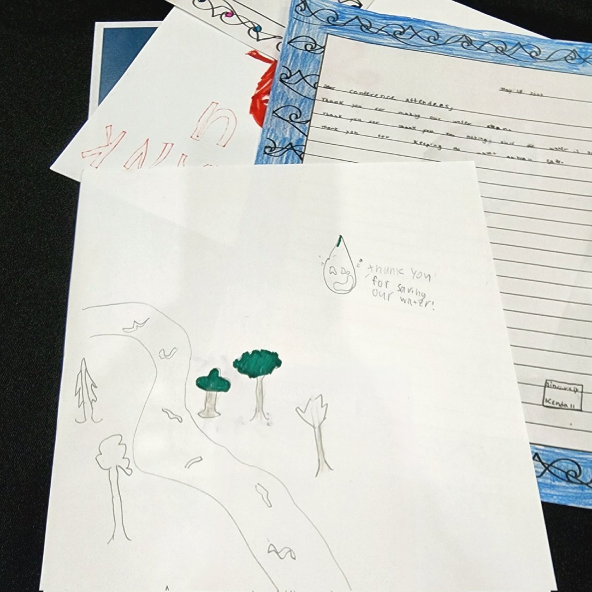 School children in Wilmington, NC wrote thank you letters to the participants at the 3rd National #PFAS Conference. 

#protectourwater
#waterislife
#childrenareourfuture