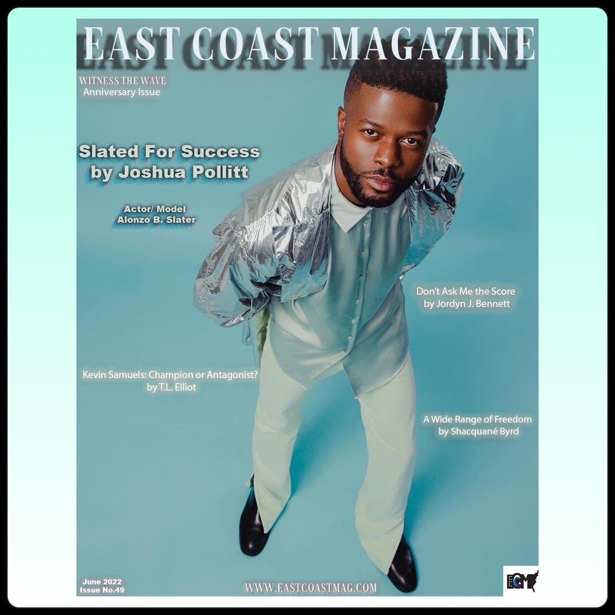 MagazineEast's tweet photo. Issue #49 of ECM features Actor/Model Alonzo B. Slater on the cover for the June, 2022 Anniversary Edition!

 @alonzobslater !  

https://t.co/hwyfWjivCA

#eastcoastmagazine #alonzobslater #actinglife #newjersey #jerseycity #hollywoodunlocked #coverstory #filmindustry #eastcoast https://t.co/ELOBCl4oFr
